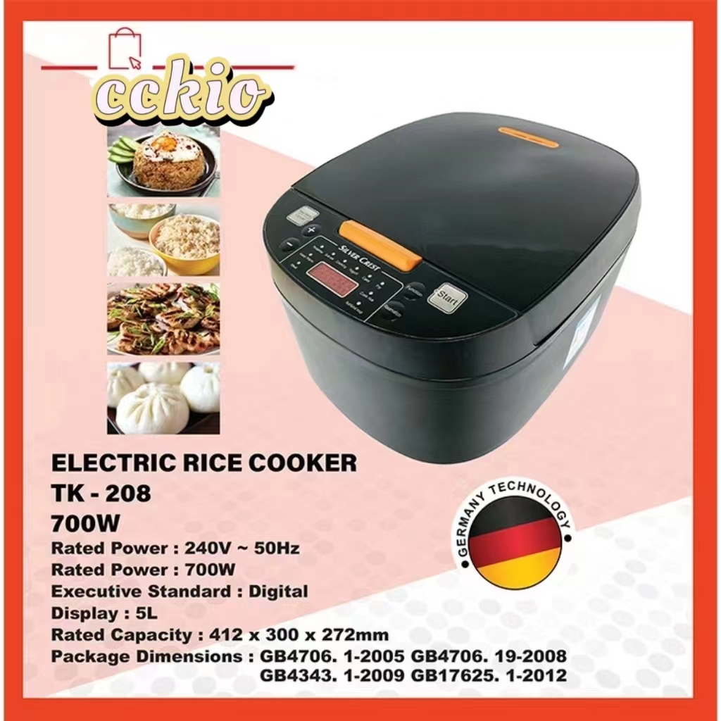 【MALAYSIA IN STOCK】New household essential kitchen good 5L rice cooker multi-functional intelligent rice steaming pot