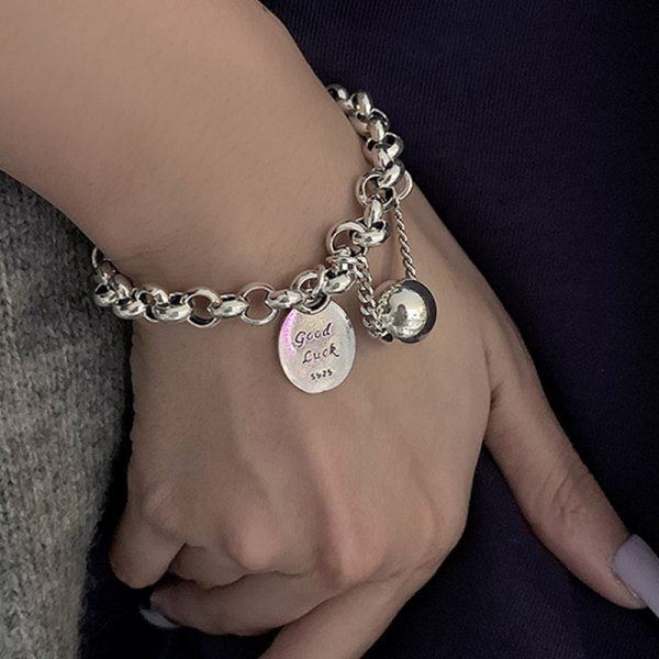 Fashion Korea Good Lucky Bracelet For Couple Stainless Steel Luck Bracelets For Women Jewelry Friendship Gifts