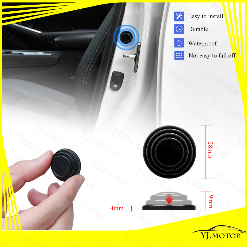 Universal Car Door Shock Absorber Door Protector Stickers Buffer Bumper Cushion Silicone Rubber Gaskets 1pcs Only