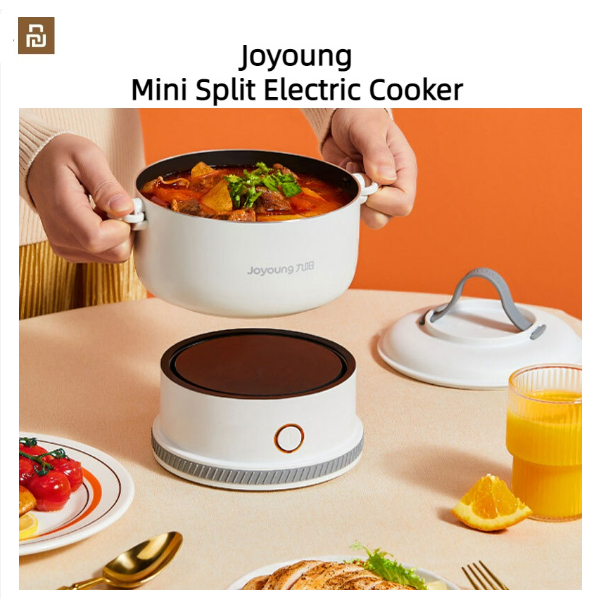 Xiaomi Youpin Joyoung Split Electric Cooker Foldable Cooker Portable Folding Steam Pot 1.2L Multi-Function All-In-One Can Cook Dishes