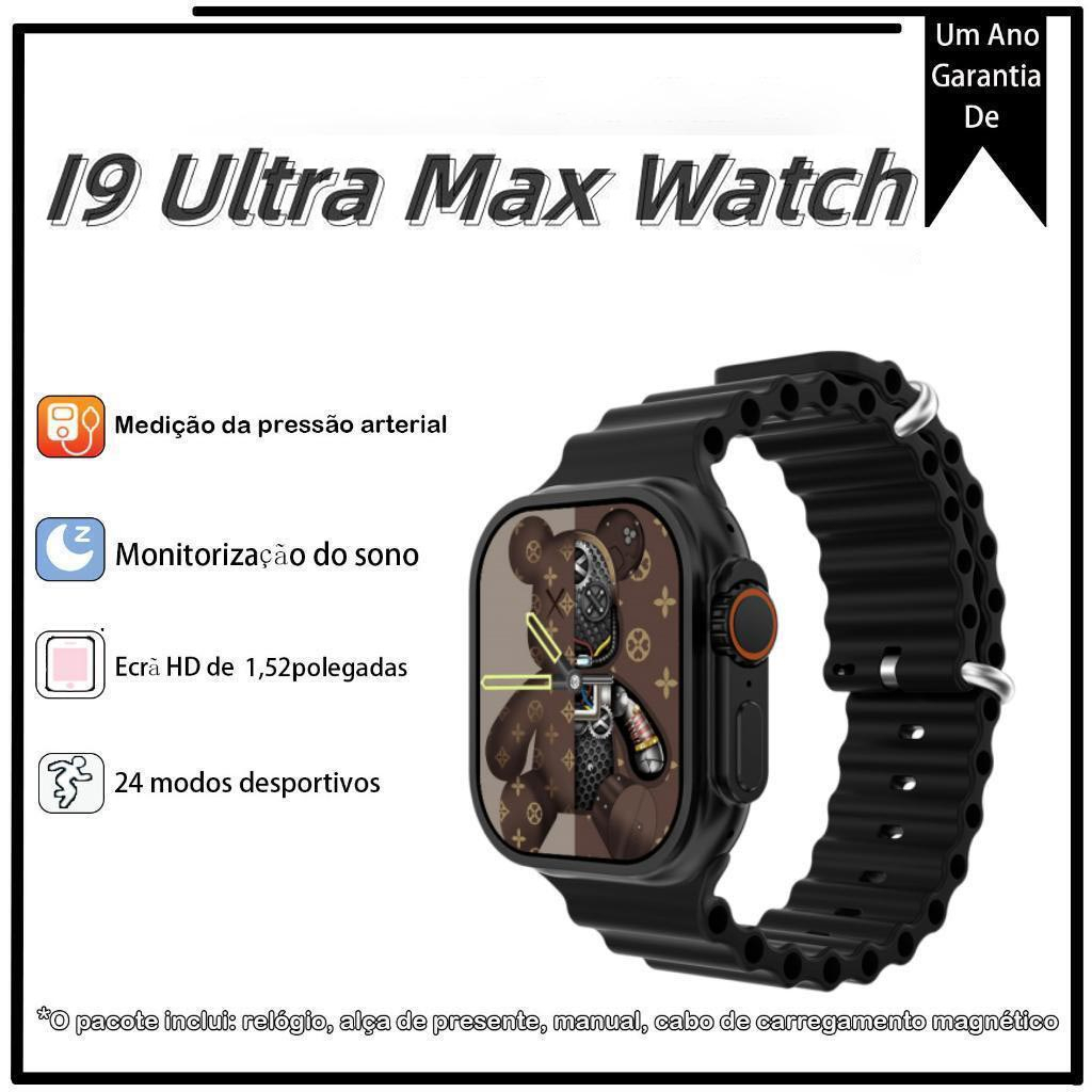 i9 ultra max smart watch health monitoring nfc 2.19 hd screen