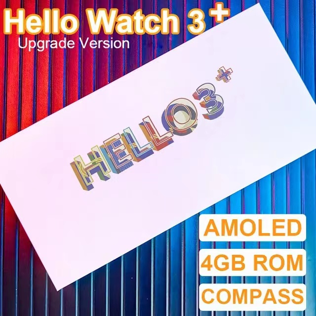 Hello Watch 3+ Smart Watch Amoled Hello Watch 3 Upgrade Series 9 2.04 inch NFC 4GB RAM reloj IWO 2023 Men's and Women's Smart Watch