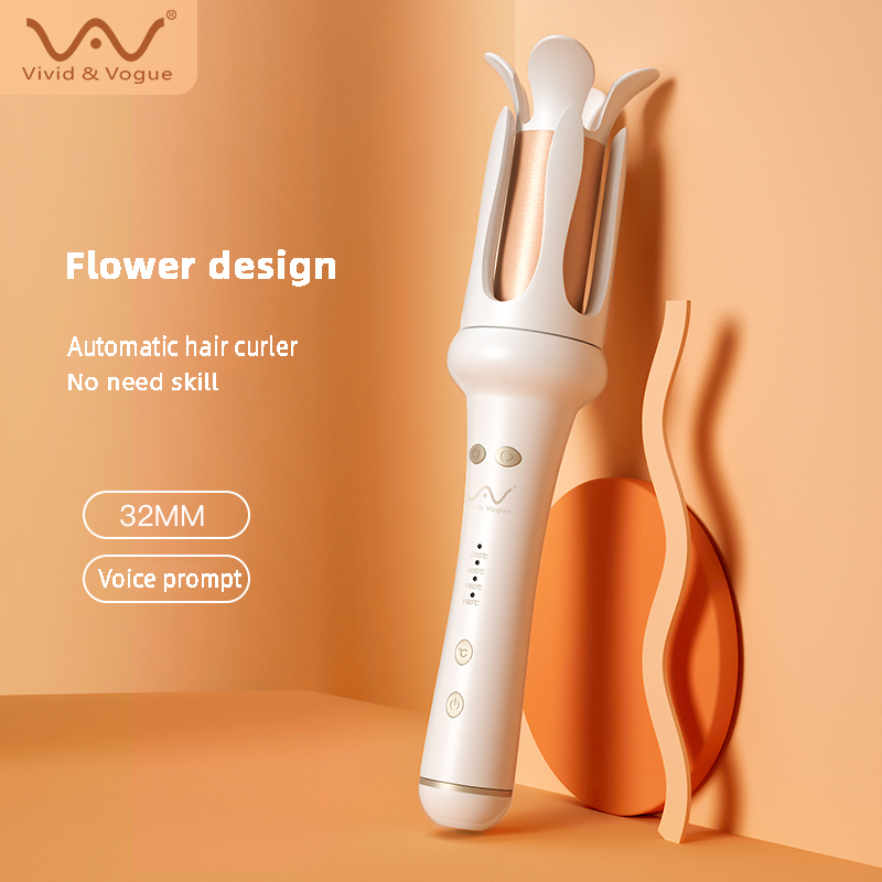 Vivid & Vogue Automatic Hair Curler Anti-scalding Flower Design Hair curler Iron 217