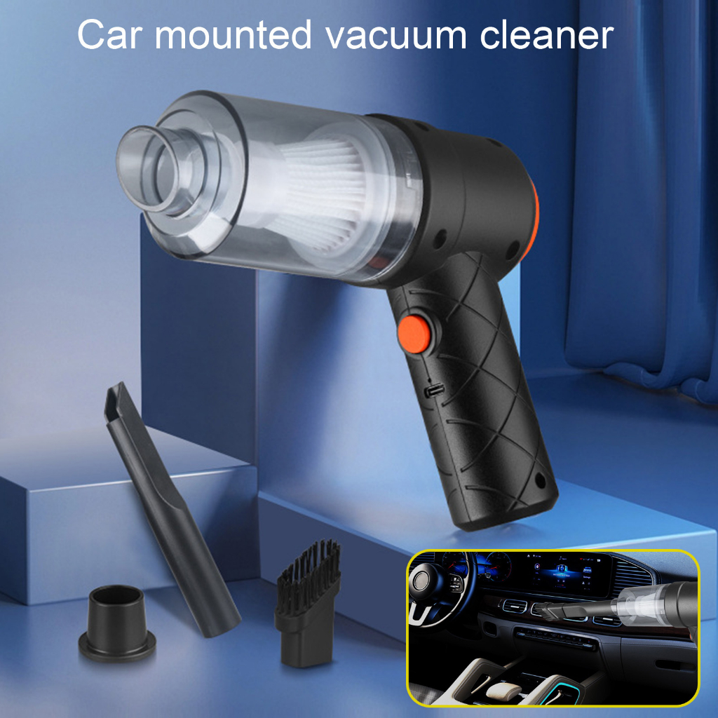 SR-Car Vacuum Cleaner Portable 200mAh 120W Strong Suction Cleaning Mini USB Cordless Vacuum Cleaner Dust Buster Household Supplies