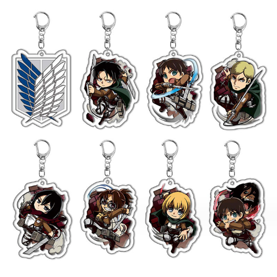 Attack on Titan Wings of Freedom Titan Acrylic Keychain Pendant Anime Keychain