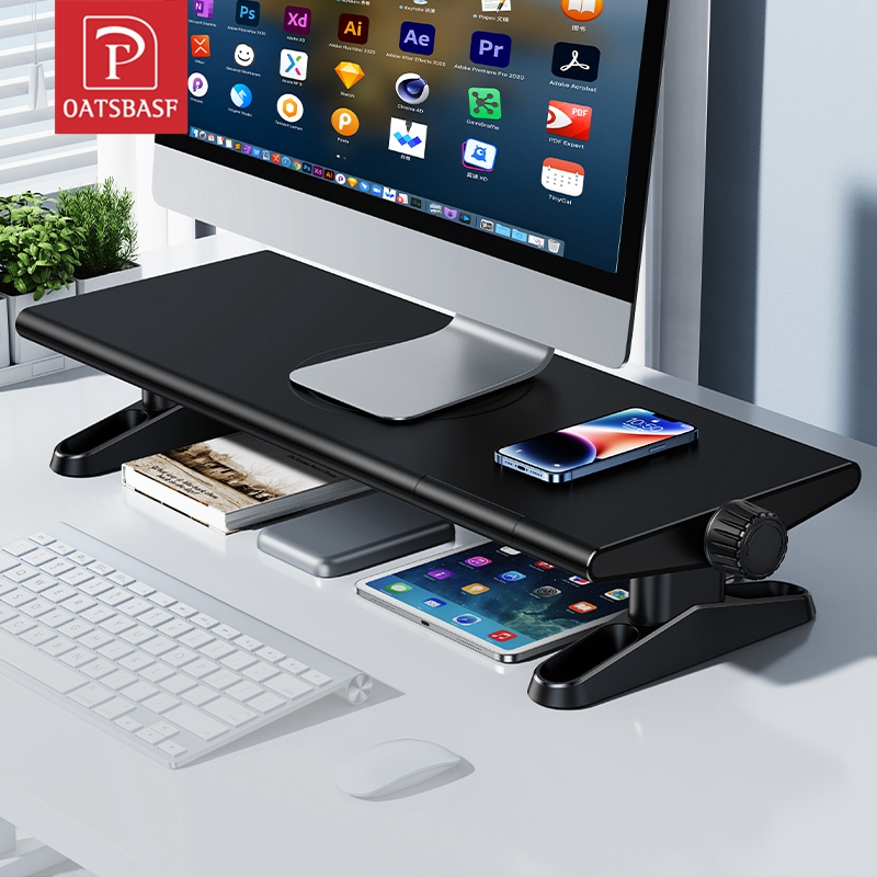 OATSBASF Laptop Stand Computer Screen Heightening Stand , Adjustable Height Monitor Mount