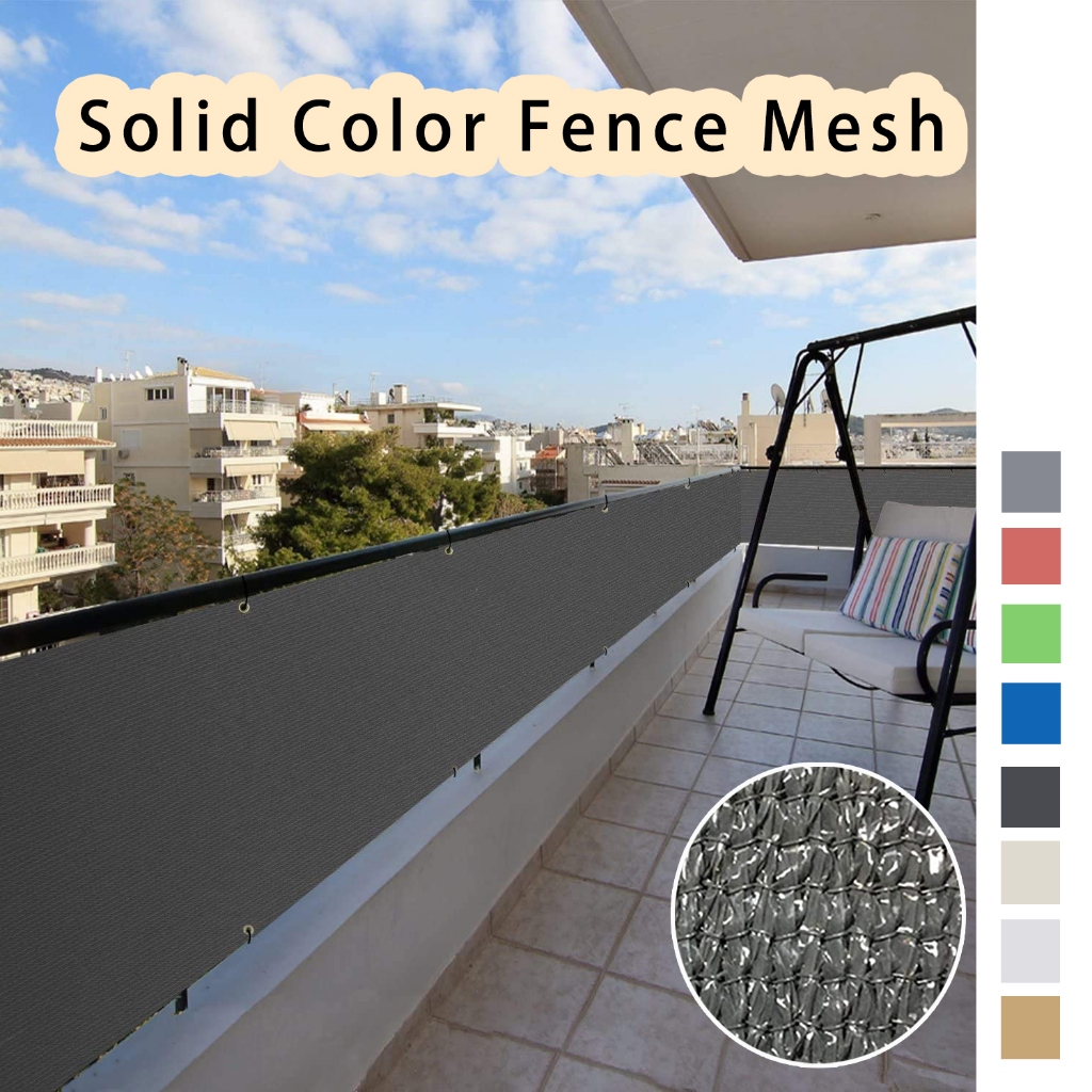 lovestory Anti UV Shade Fence Sun Shade Mesh Balcony Shade Net Privacy Screen for Balcony Backyard Deck Patio Fence