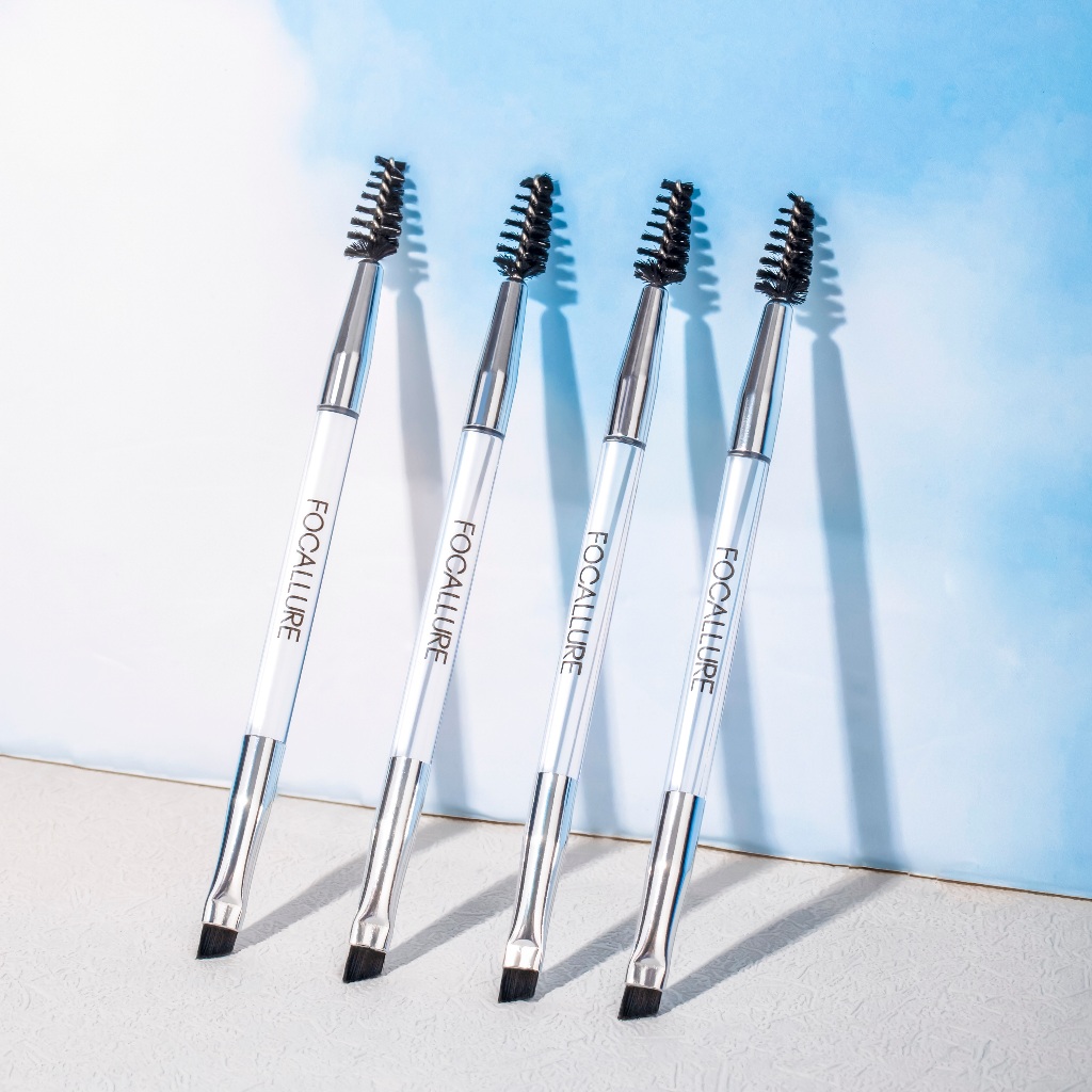 FOCALLURE Double Eyebrow Eyeliner Brush Multi-use Makeup Eye Brow Brushes Makeup Tool