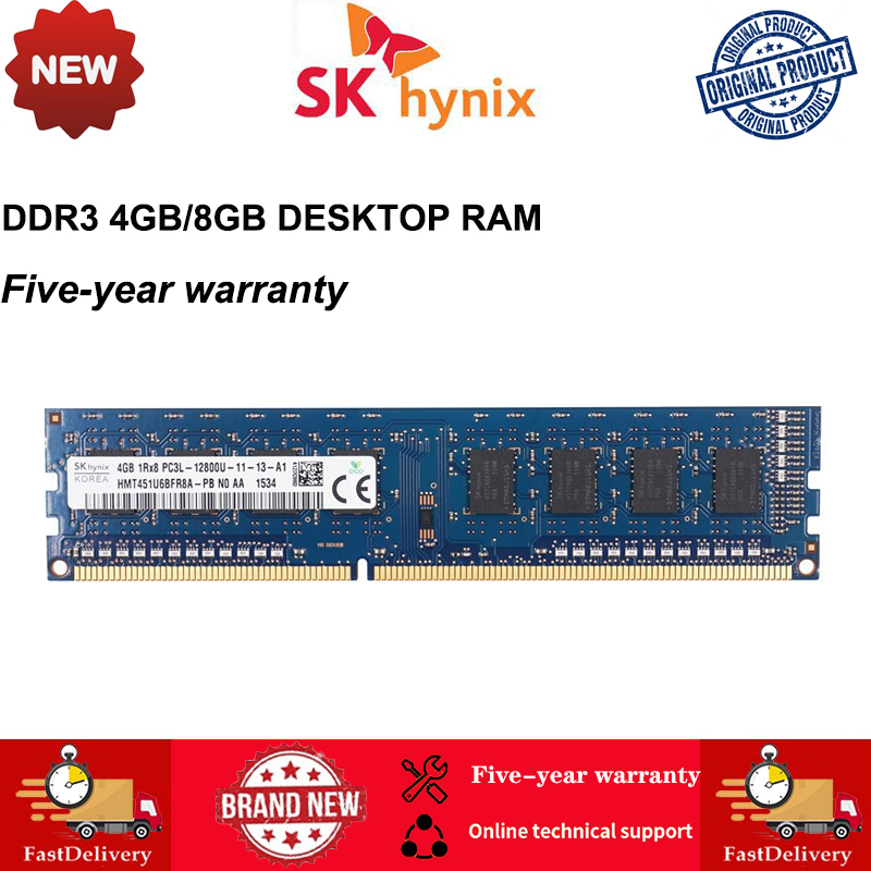 Hynix RAM 2GB 4GB 8GB DDR3 1066Mhz 1333Mhz 1600Mhz PC3 10600 240pin DIMM Desktop Memory Ram