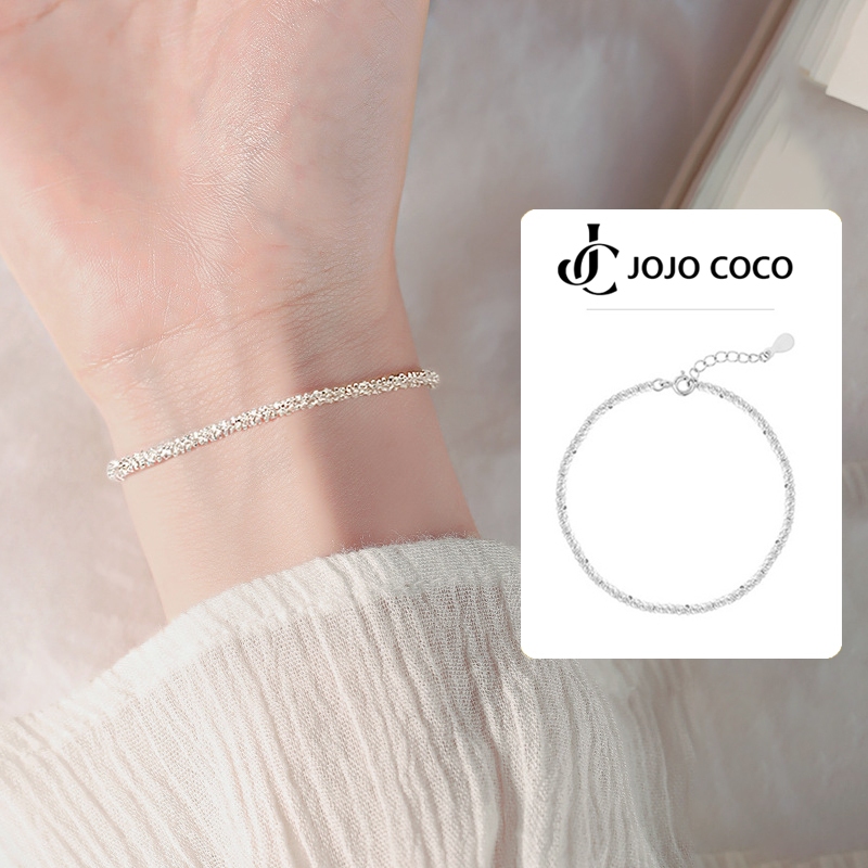 COCOJEWELRY 925 Sterling Silver Bracelet Gypsophila Starry Bracelets&Bangles for Women Party Anniversary Accessories Jewelry Gift