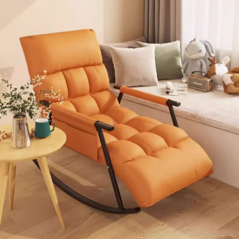 AccKerusi malas Orange Lazy Chair Adjustible Rocking Chair Arm chair Kerusi Sofa chair kerusi goyang 沙发懒人椅 摇椅