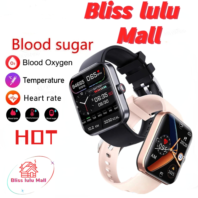 [IN STOCK]2023 NEW Blood Glucose Smartwatch Electrocardiogram Temperature Blood Oxygen Sleep Monitoring ECG+PPG Sports Smart Watch digital led electronic wristwatch XIAOMI
