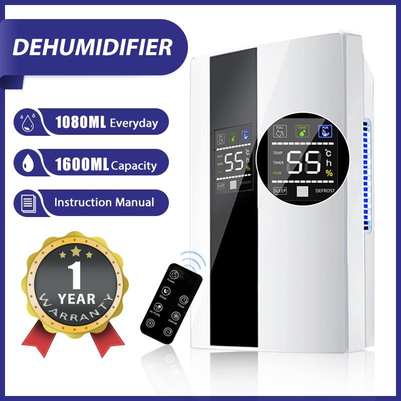 【Ready Stock】New Air Dehumidifier 24 Timed Air Purifier Automatic Household Bedroom Mini-dehumidifier with Remote Control Basement Dehumidifier Absorber 除湿机