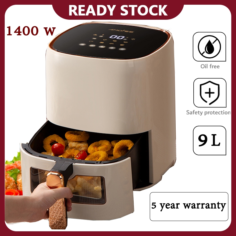 Malaysia stock 9L digital touch air fryer Household Smokeless Fully Automatic French Fries Machine Control Smart Electric Fryer