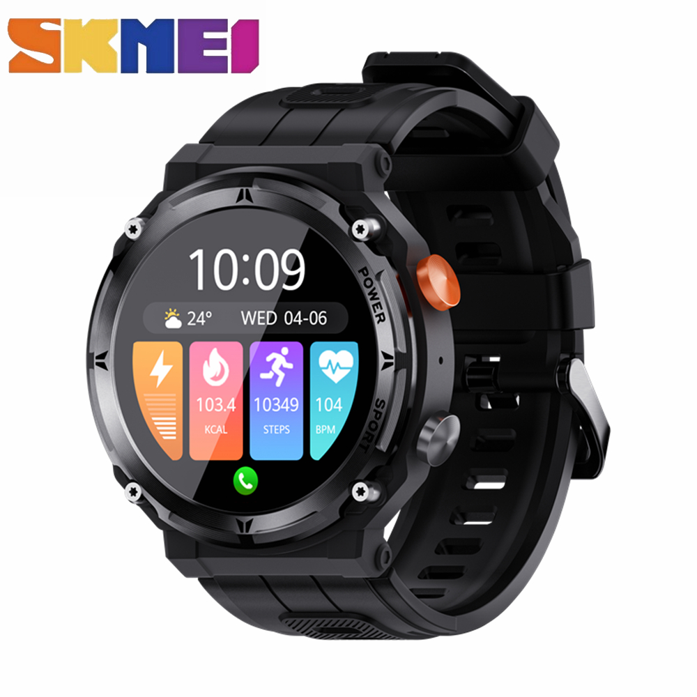 Malaysia StockSKMEI Smart Watch 1.39 Inch Full-circle Touch Screen Bluetooth Call Sport Ultra-long Battery Life IP68 Deep Waterproof Smartwatch
