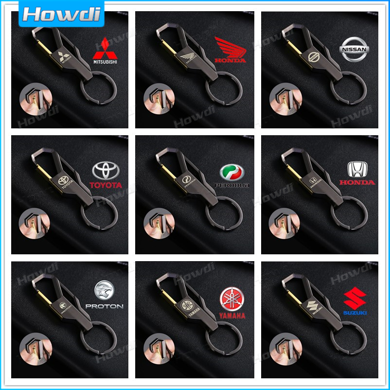 【Customized】New Car Logo keychain Car Keychain Creative Alloy Metal Keyring Keychain