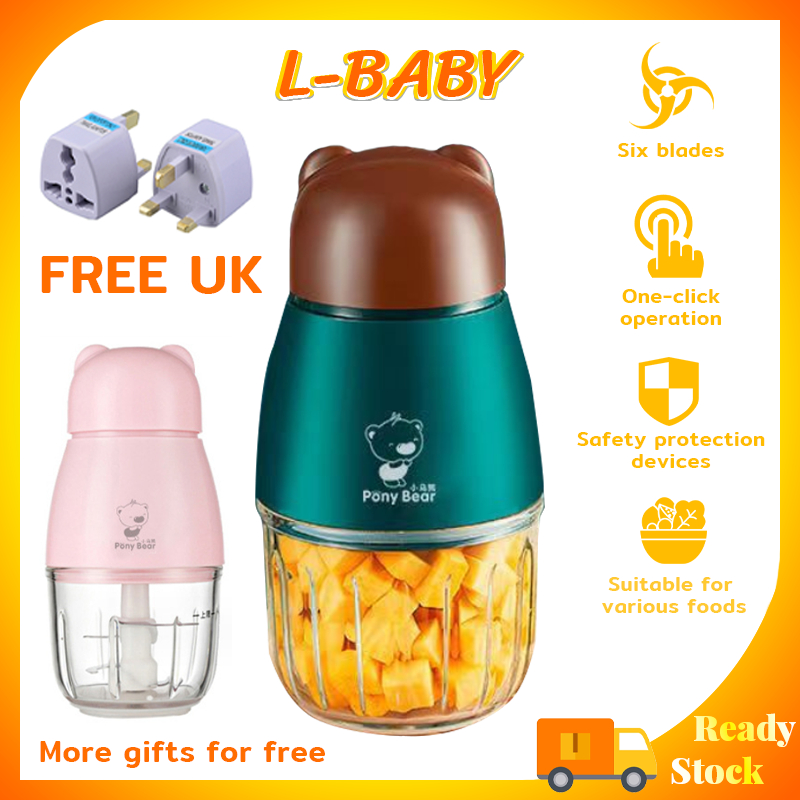 【Ready Stock】8 Gifts Baby Mini blender Electric Baby Food Grinder Processor High Power Meat Grinder