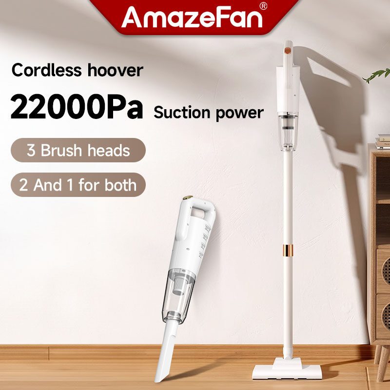 22000PA Wireless Vacuum Cleaner Dry Wet Lightweight High Suction 270° Rotating 无线吸尘器 吸尘机