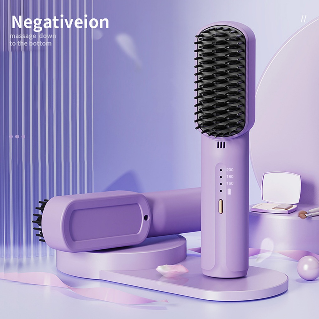 Hair straightener Electric Hair Straightening Comb Cordless Ion Comb Hair Straightening Brush Hair Straightening Comb Hair Straightening Comb Electric Hair Straightening Comb