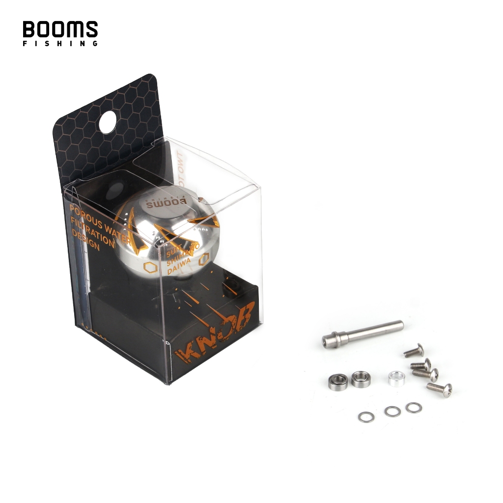 Booms Fishing K01 Conbentional Handle Knob Aluminum Alloy Part Oscilating Gear Power (35mm/38mm/41mm)