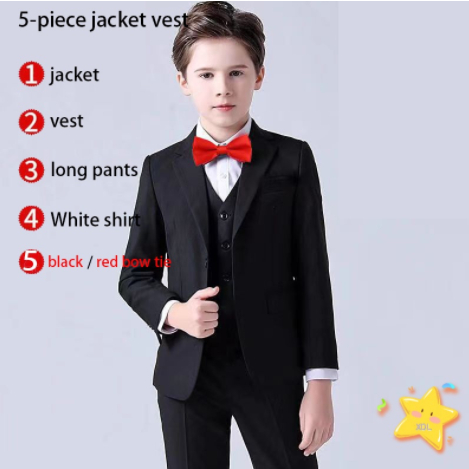 【Ready Stock】♡ Boys' suits Baju sut kecil-kanak saman budak lelaki sut lelaki saman kacak bunga gadis pakaian pelajar korus pakaian tuan rumah pakaian prestasi