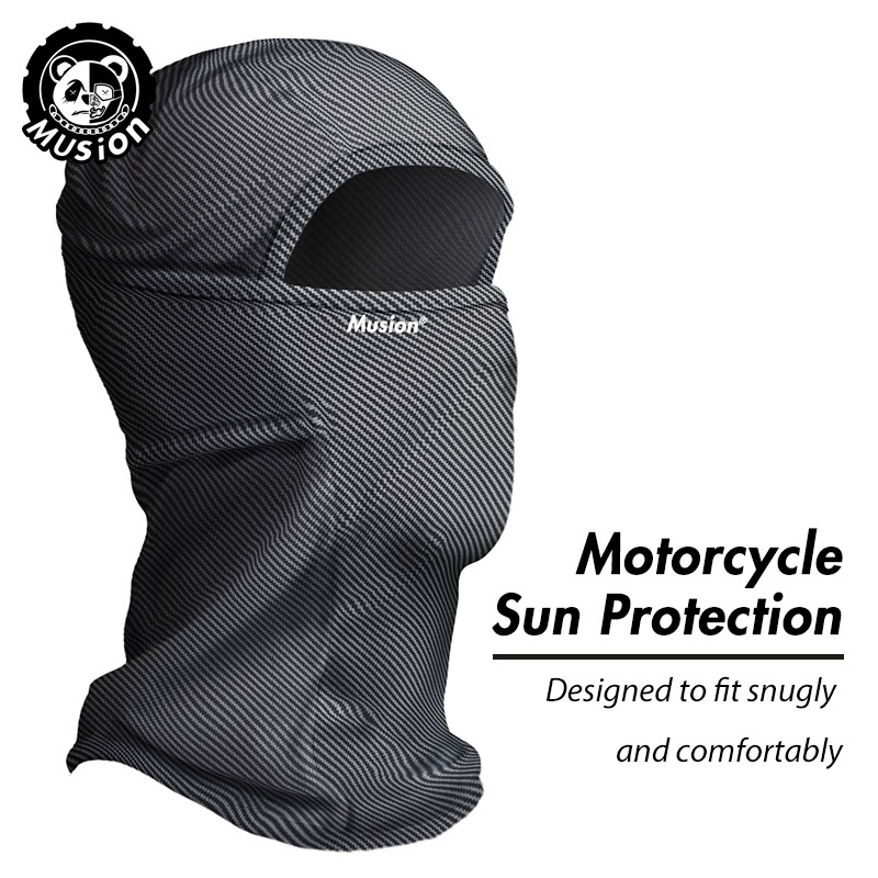 【Normal delivery during the Spring Festival】Musion Original Design Balaclava Motorcycle Mask Breathable Mesh Bicycle Full Face Mask Dust Proof Ski Mask Sun Protection Sarung Muka Quick Dry Penutup Muka Rider Topeng Muka for Rider