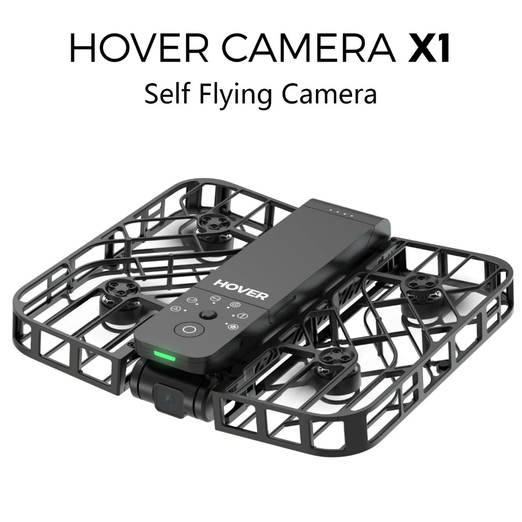HOVERAir X1 Self Flying Camera Pocket Sized Drone HDR Video Capture Palm Takeoff Intelligent Flight Paths Follow Me Mode