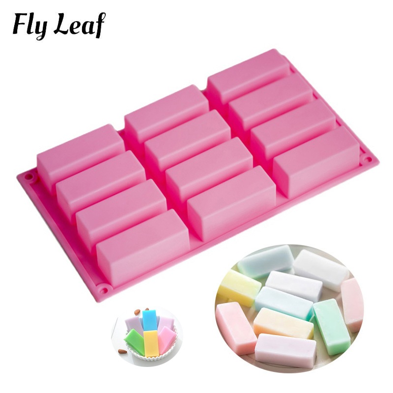 Fly Leaf Rectangle Baking Mold Jelly Pudding Dessert Silicone Mould Soap Molds Baking Tool