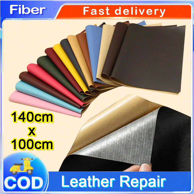 Leather Repair 140*100cm Leather Repair Patch Self-Adhesive Stick on Sofa Clothing Repairing Leather PU Car Seat Interior Sofa Repairs