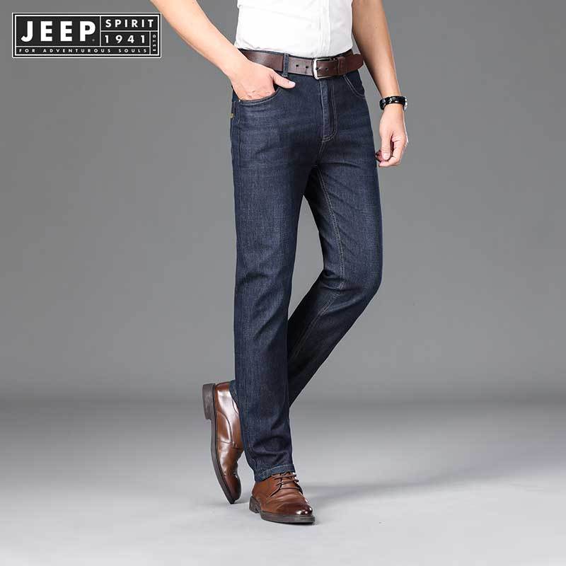 JEEP SPIRIT 1941 ESTD Business Straight Leg Casual Pants