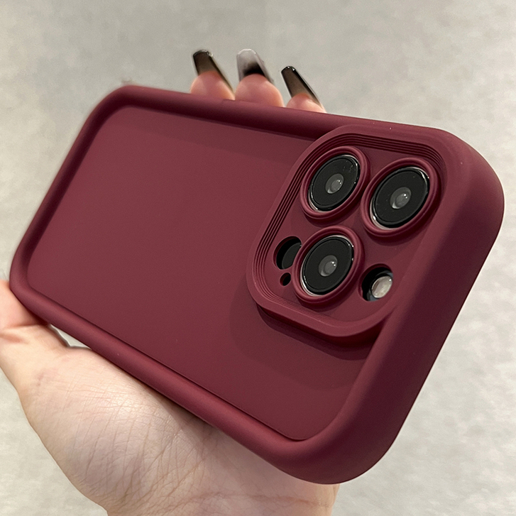 Simple Silicone Phone Case For iPhone 16 15 14 Plus 13 12 11 Pro X XR XS Max 7 8 Plus Cute Candy Camera Protection Shockproof Back Cover