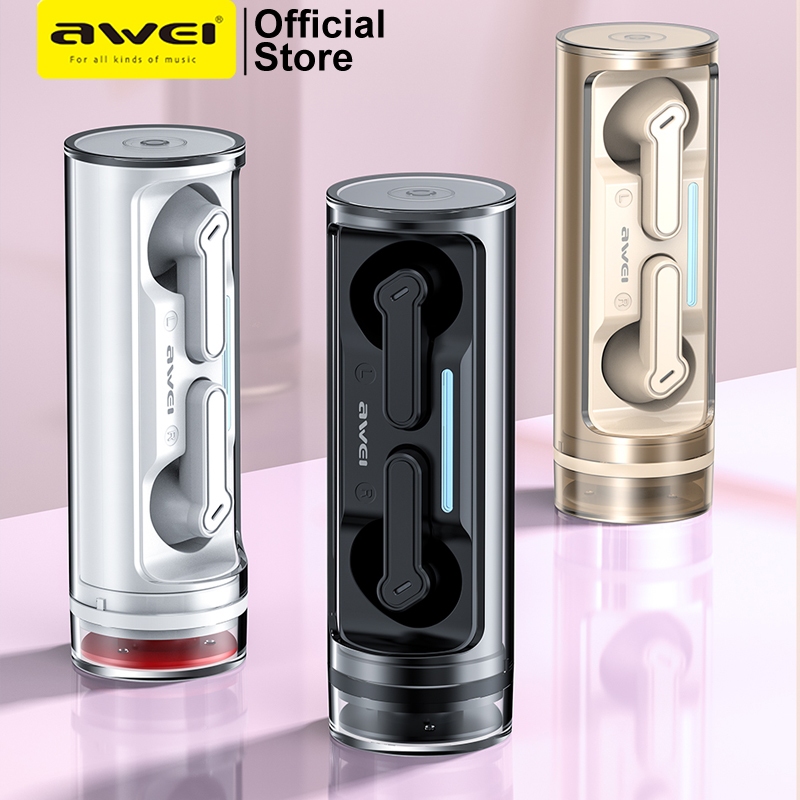 Awei T77 ENC Wireless Bluetooth Earbuds Noise Cancelling In-Ear Gaming Earphones with 4 Mic