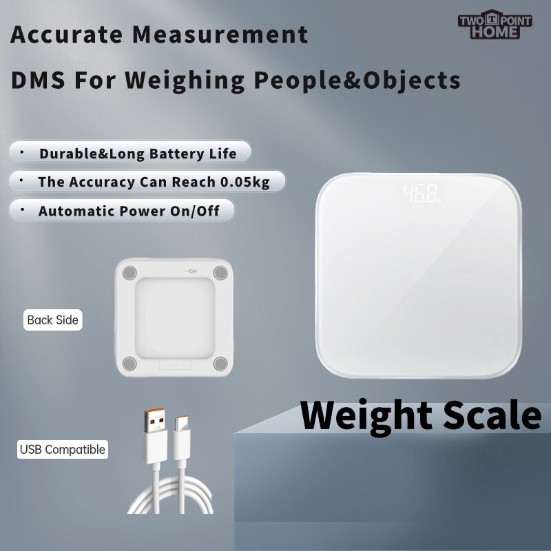 Upgraded digital weight scale with hidden LED display for monitoring body weight, promoting health