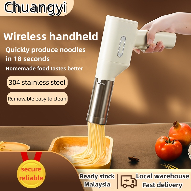 【Chuangyi】304 noodles maker machine Stainless steel noodle machine is convenient for cutting noodle presses Wireless handheld noodle maker