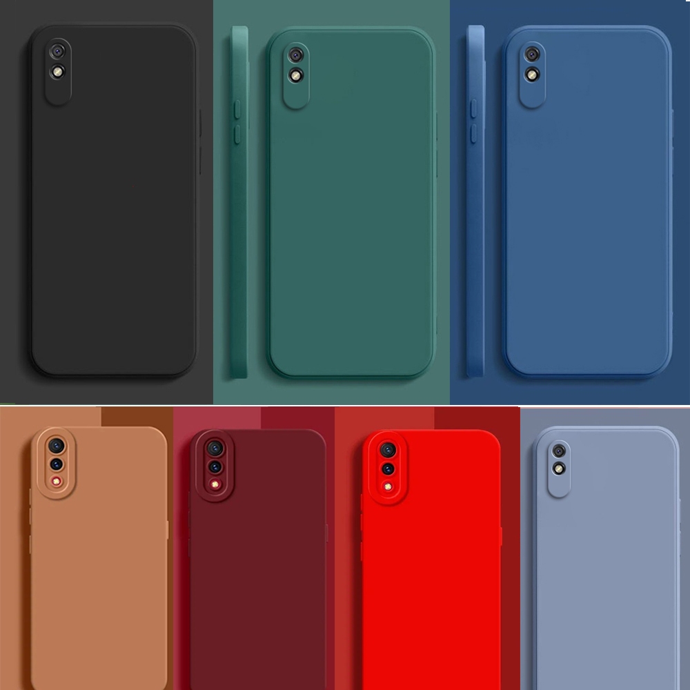 Redmi 9A 9 A Case Candy Color Silicone Soft Cover Phone Case Xiaomi Redmi 9 9A Cases Redmi9A 9 A 9 Black Red Yellow Green Pink Purple