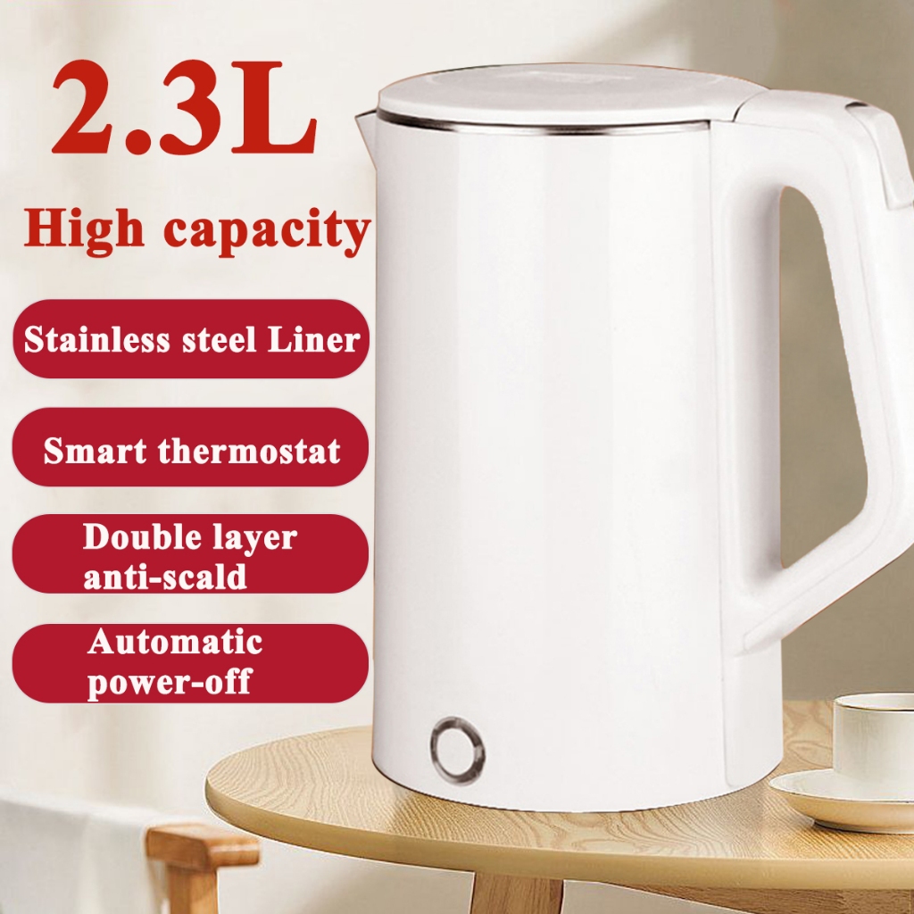 2.3L Multifunction Electric Hot Water Kettle 1500W Electric Kettle Health Cooking Pot Automatic power-off protection Electric Stainless Steel Kettle for Hot Water Coffee