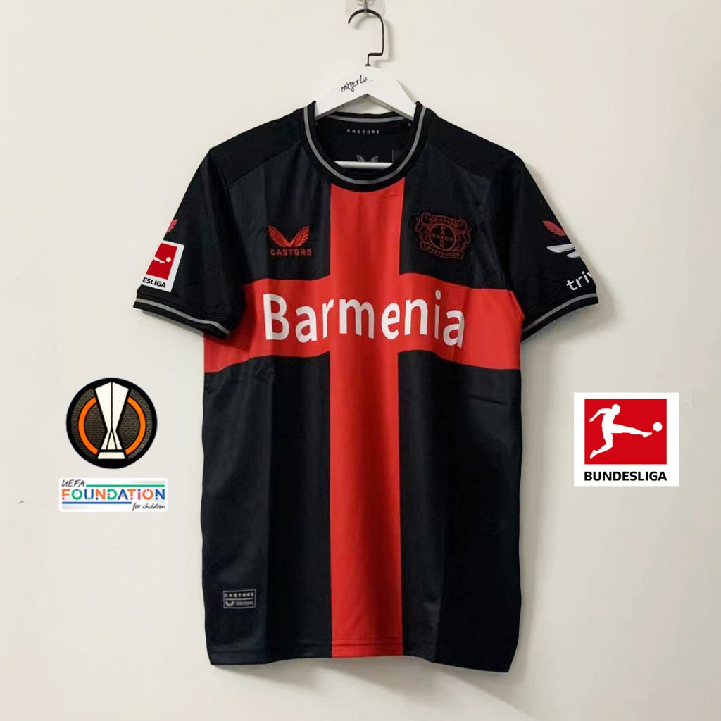 Fans issue 23/24 Leverkusen Home BAYER 04 jersey Home football jersey S-4XL