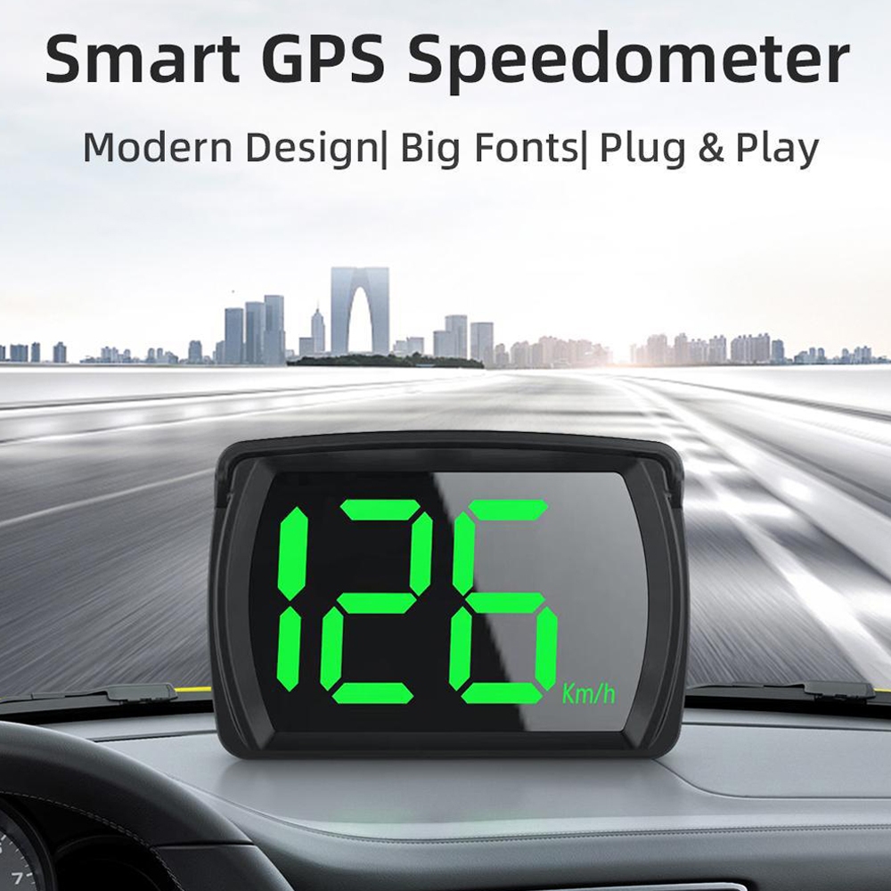 Car Hud GPS Speedometer Head Up Display for Cars with Speed USB Plug and Play Suitable for All Car