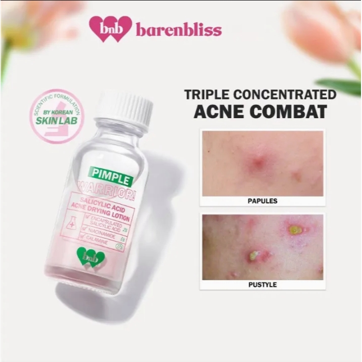 Barenbliss BNB Pimple Warrior! Salicylic Acid Acne Drying Lotion - Acne Spot Treatment Care 35g