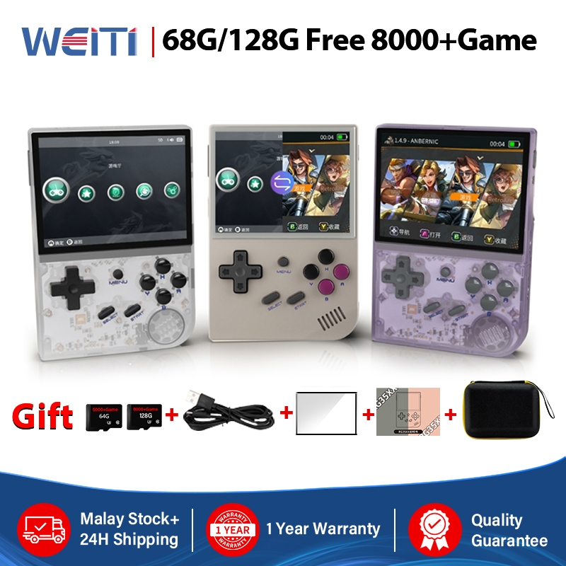 [Local Stock] WEITI Original ANBERNIC RG35xx Retro Game Console Open Source Dual System Portable Game Console arcade Gameboy handheld game