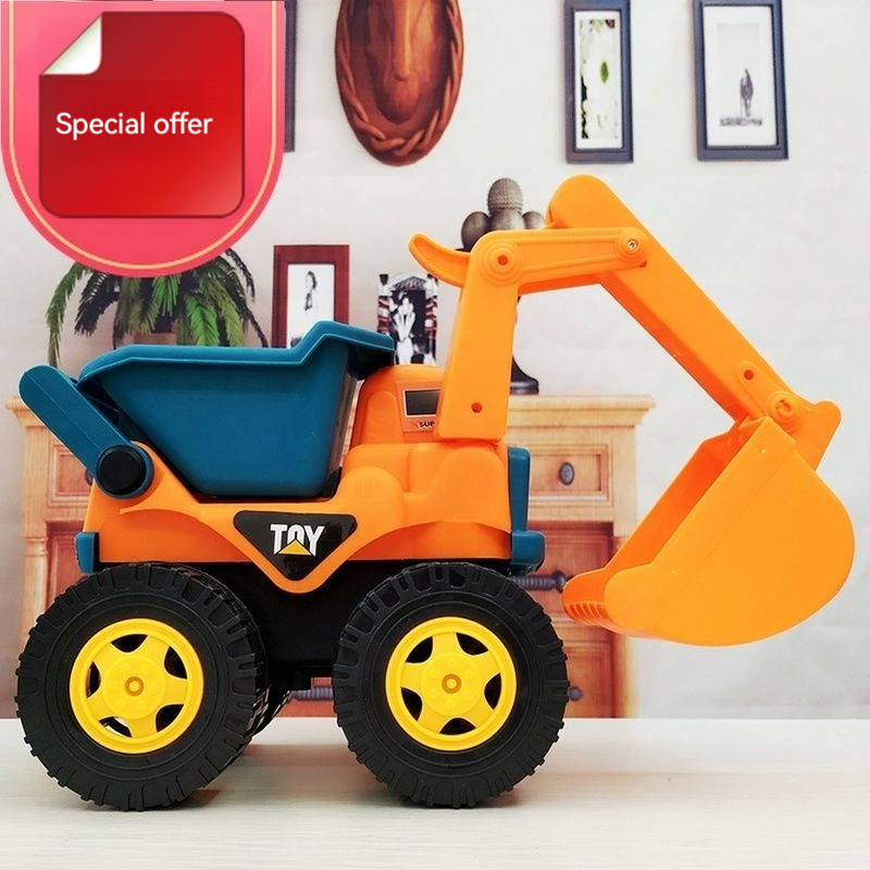 [Ready Stock] mainan excavator dump truck toy excavator toy backhoe toy big truck toys toys excavator buldozer toy tractor toys excavator toys big Large Size Excavator Inertial Engineering Vehicle Oversized Bulldozer Toy Children Sand Digging Forklift Toy