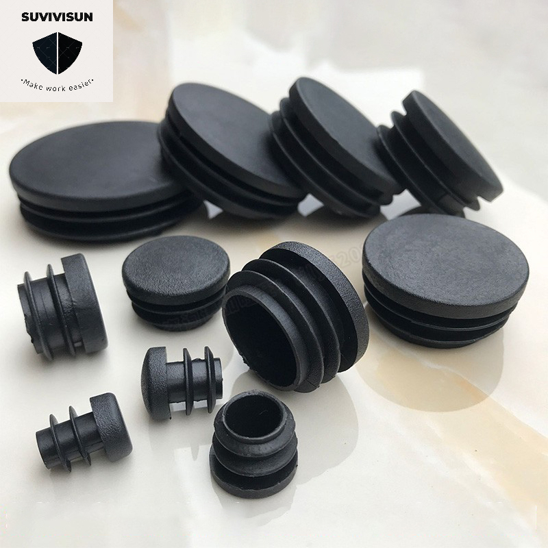 【Raya 2025 & Ramadan】1pcs 16mm-100mm Black Plastic Pipe Inner Plug Pipe Plug Foot Cushion Table Chair Foot Cover