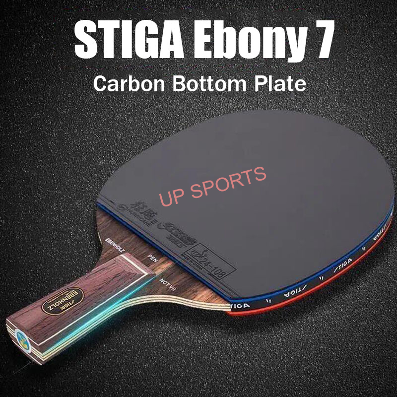 Stiga Table Tennis Racket Nano-carbon King 9.8 Ebony 7 Supreme Edition 7-Layer Pure Wood Offensive Type Crazy Hurricane Butterfly Level Ping Pong Bat