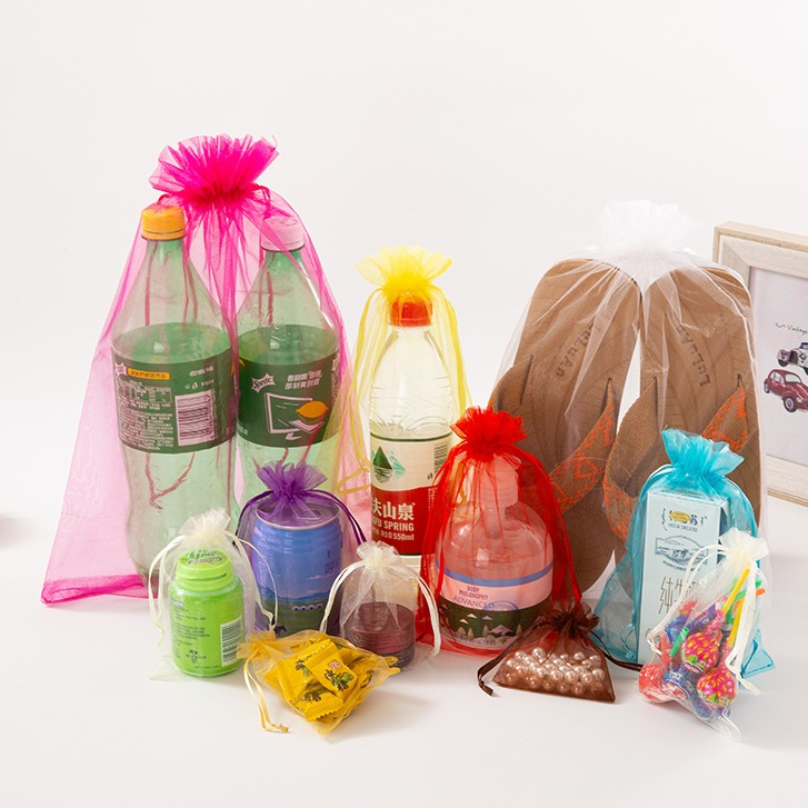 Drawstring Organza Bags Wedding Party Favor Gift Candy Toys Makeup Pouches Gift Bag