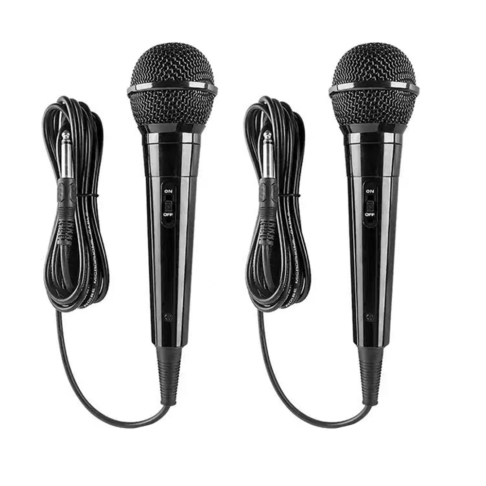 6.5mm port Line length 2m Dynamic wired microphone Karaoke trolley speakers live set supporting recording handheld k song microphone