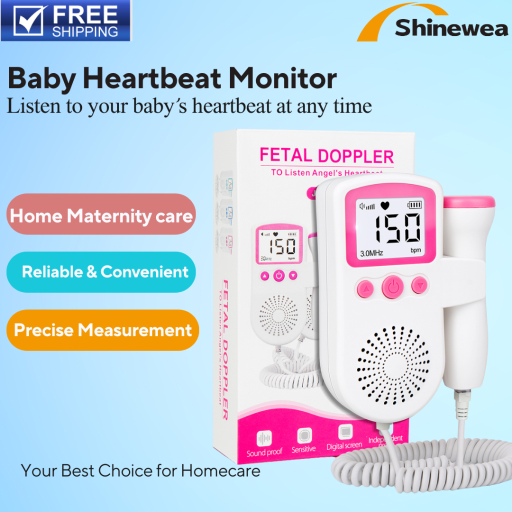 Baby Heartbeat Monitor Fetal Heartbeat Monitor Doppler Heart Rate Monitor Women Home Pregnancy Monitor Baby-G Baby Monitor Barang Pregnant Woman