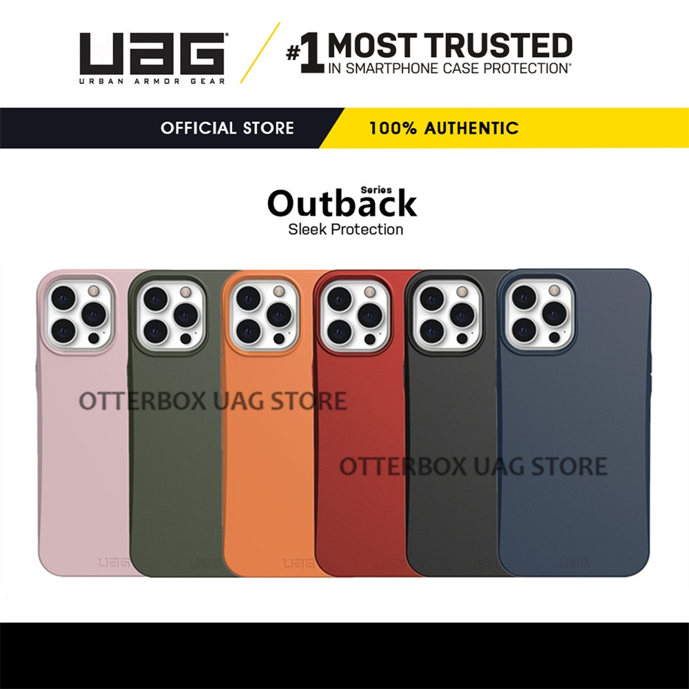 UAG iPhone 13 Pro Max / 13 Pro / 13 / 13 Mini / 12 Pro Max / 12 Pro / 12 / 12 Mini Case Cover Outback Eco-Friendly Slim Protective 100% Biodegradable & Compostable iPhone Casing