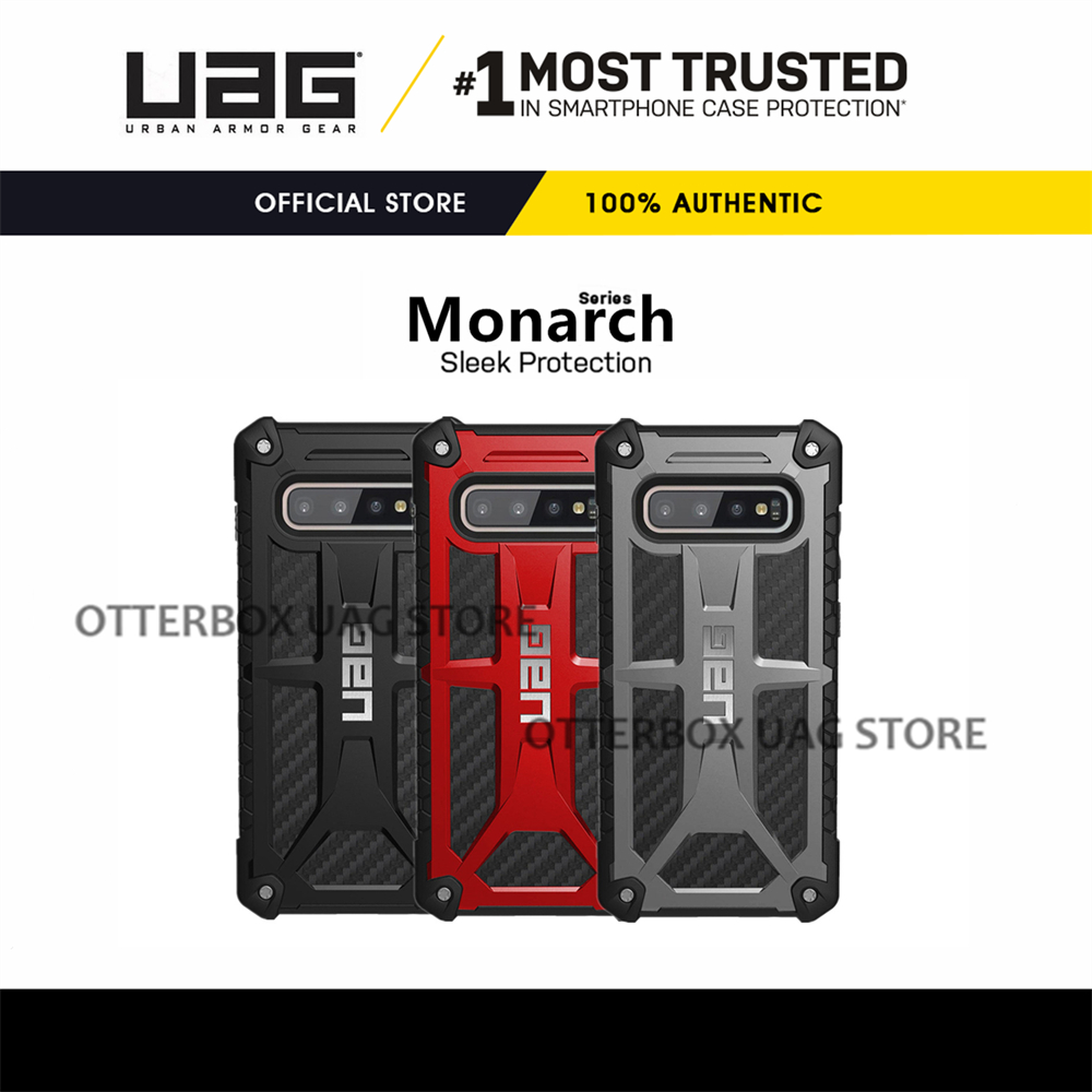 UAG Galaxy S10+ Plus / Galaxy S20 Plus / S20 Ultra Carbon Fiber Case Monarch Samsung Casing Cover Rugged Shockproof Military Drop Tested Protective