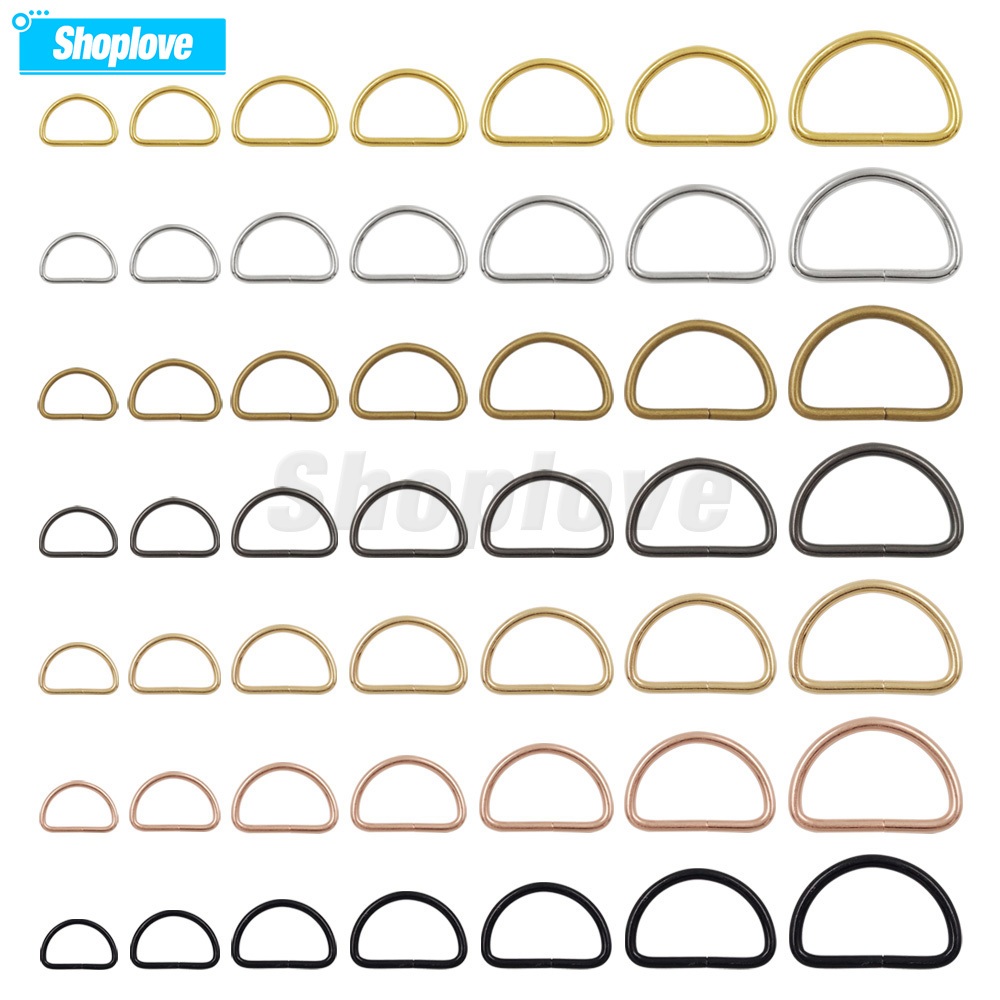 20pcs Metal D Ring Adjustable Buckle Hand Bag Purse Strap Belt Dog Collar Chain Clasp Buckles DIY Accessorie
