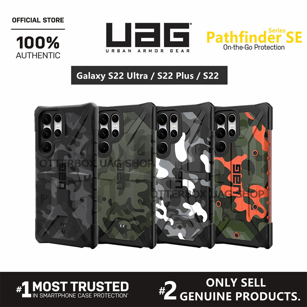 UAG Samsung Galaxy S22 Ultra / S22+ Plus / S22 / Galaxy S21 Ultra / S21 Plus / S21 Pathfinder SE Samsung Casing Cover Camouflage Tough Design Military Drop Tested Protective Case